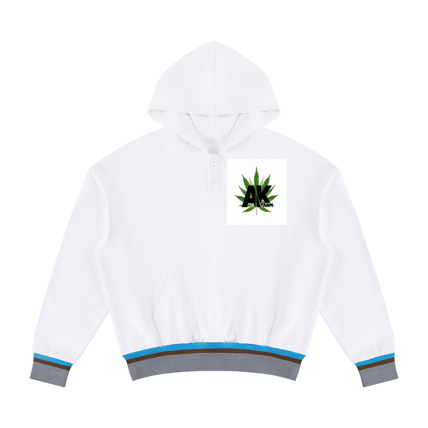 Unisex Oversized Color Block Boxy Hoodie