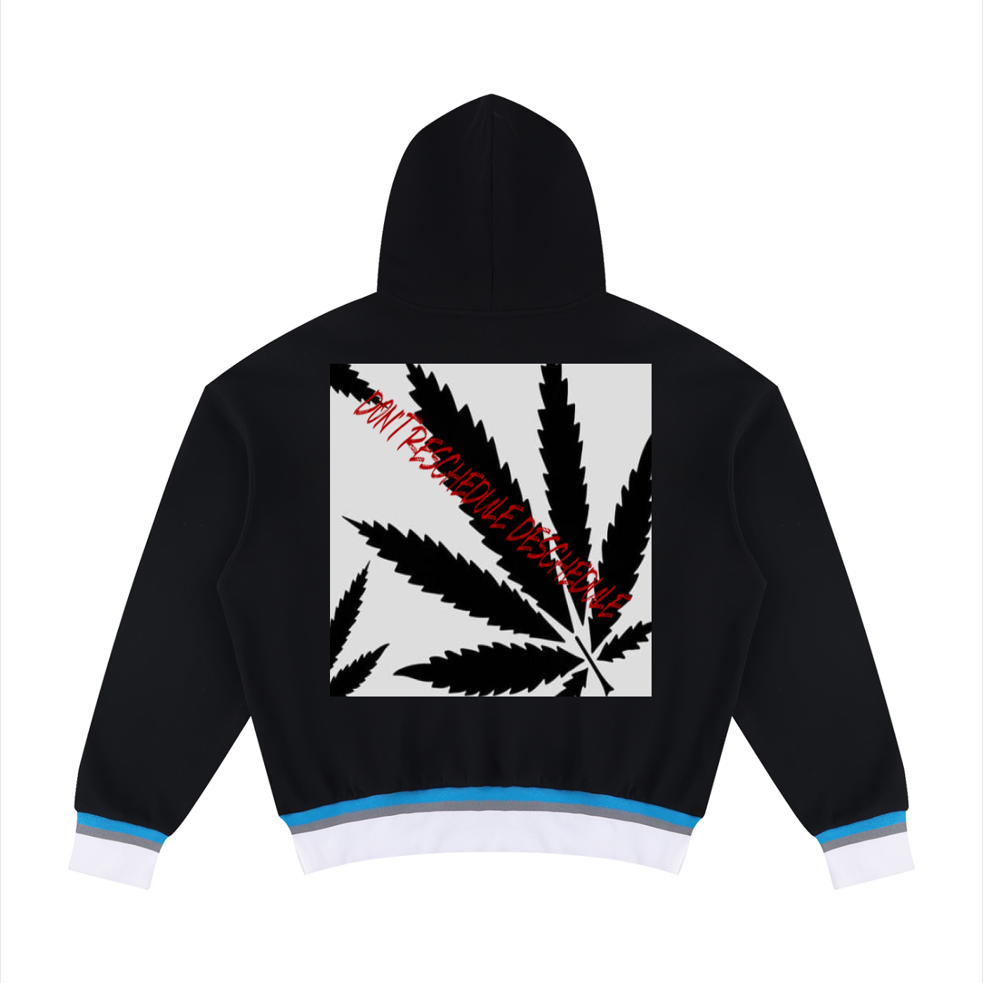 Unisex Oversized Color Block Boxy Hoodie