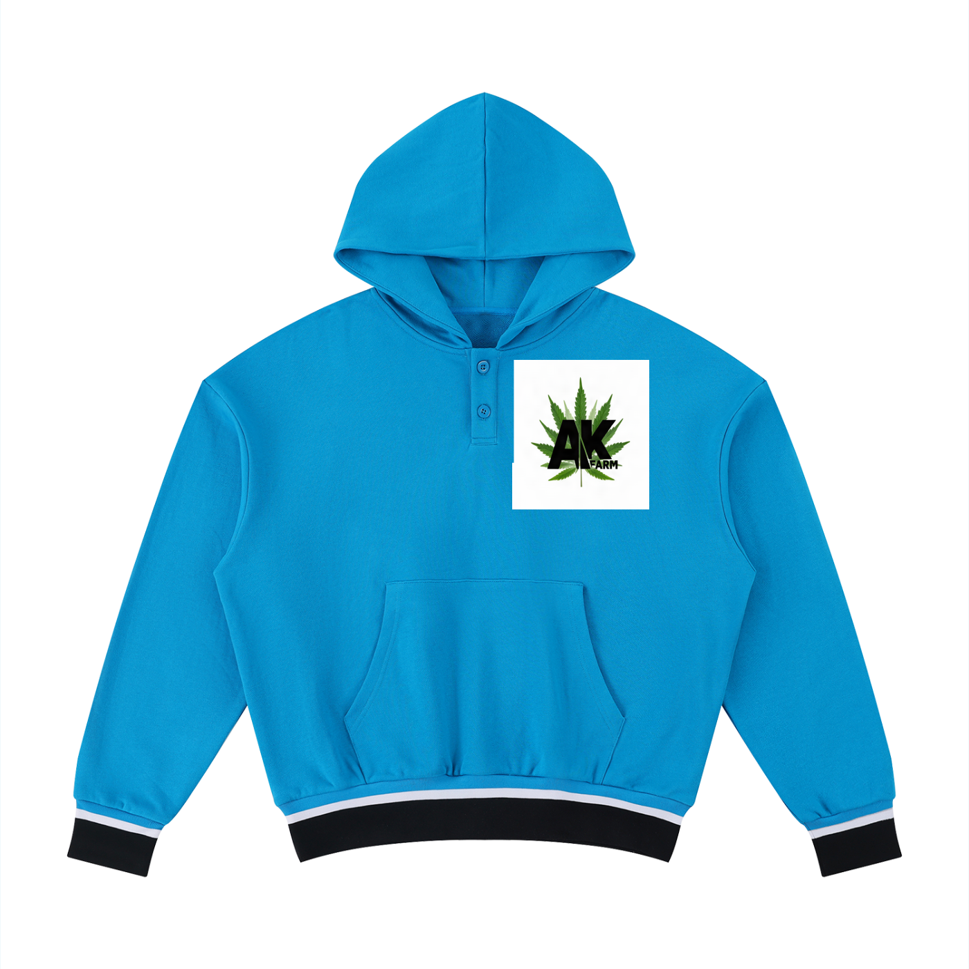 Unisex Oversized Color Block Boxy Hoodie