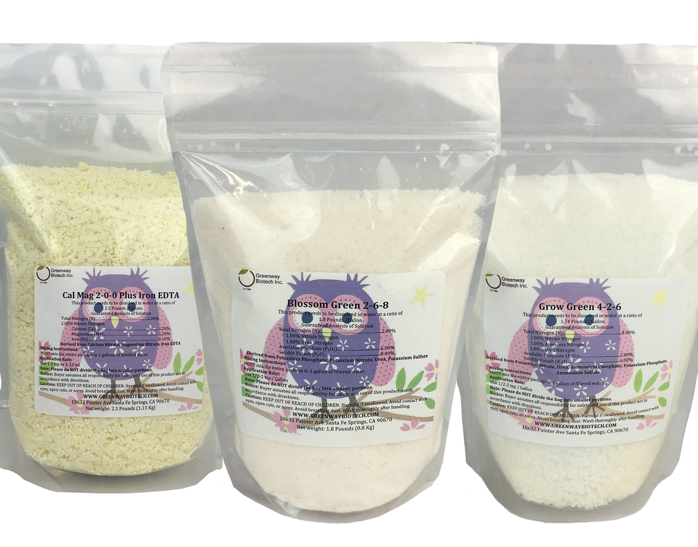 Complete 4-Part Hydroponic Nutrient System