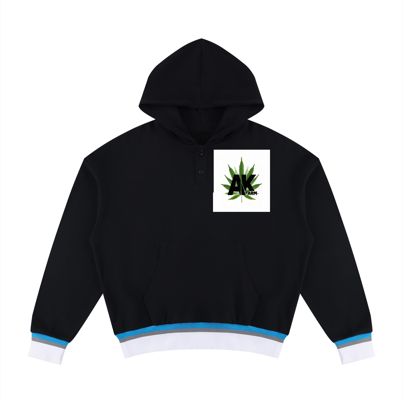 Unisex Oversized Color Block Boxy Hoodie