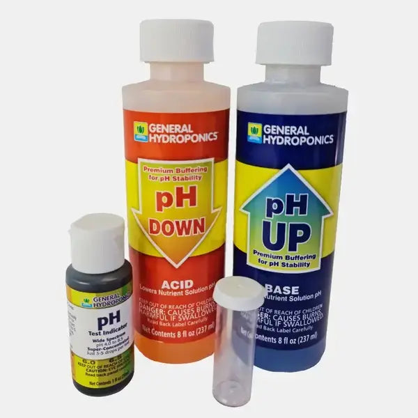 pH Control Kit (Test Indicator + pH Up + pH Down + Dropper)