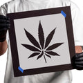 Marijuana Cannabis Leaf Stencil