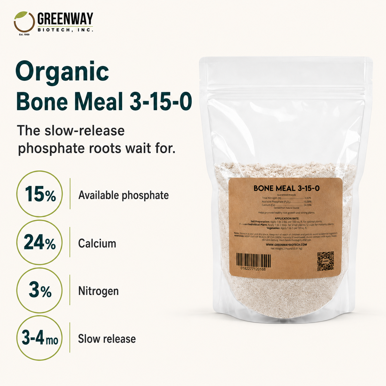 Organic Bone Meal Fertilizer 3-15-0
