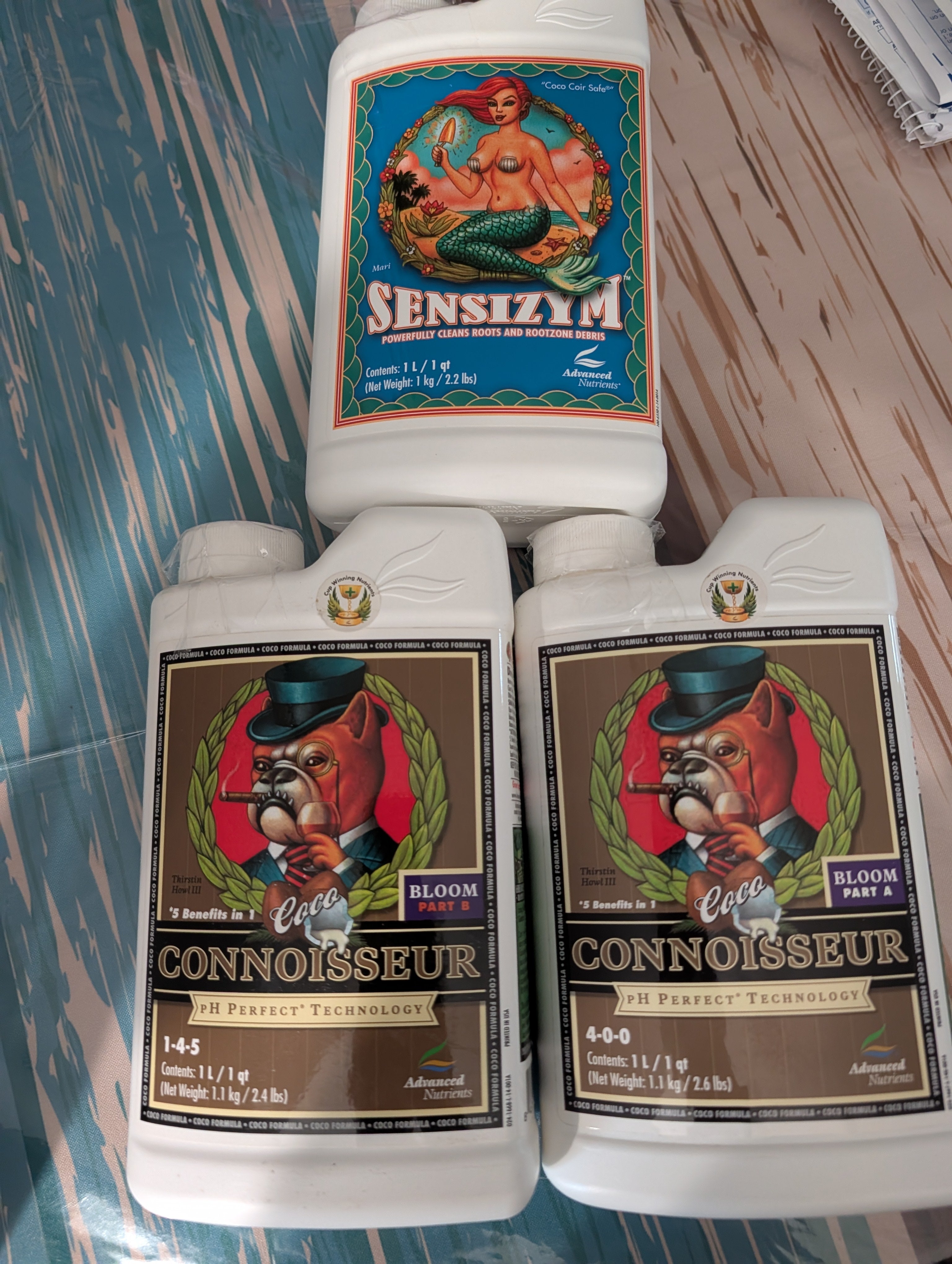 Advanced Nutrients pH perfect Coco Bloom A/ Bloom B 1 Liter Bundle with sensizym