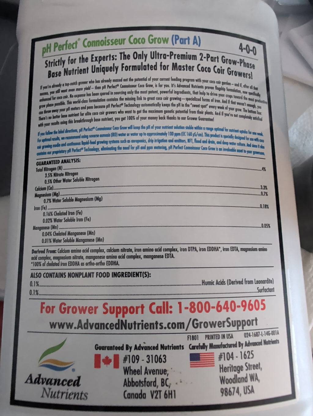 Advanced Nutrients Grow A/ Grow B 1 Liter Bundle with sensizym