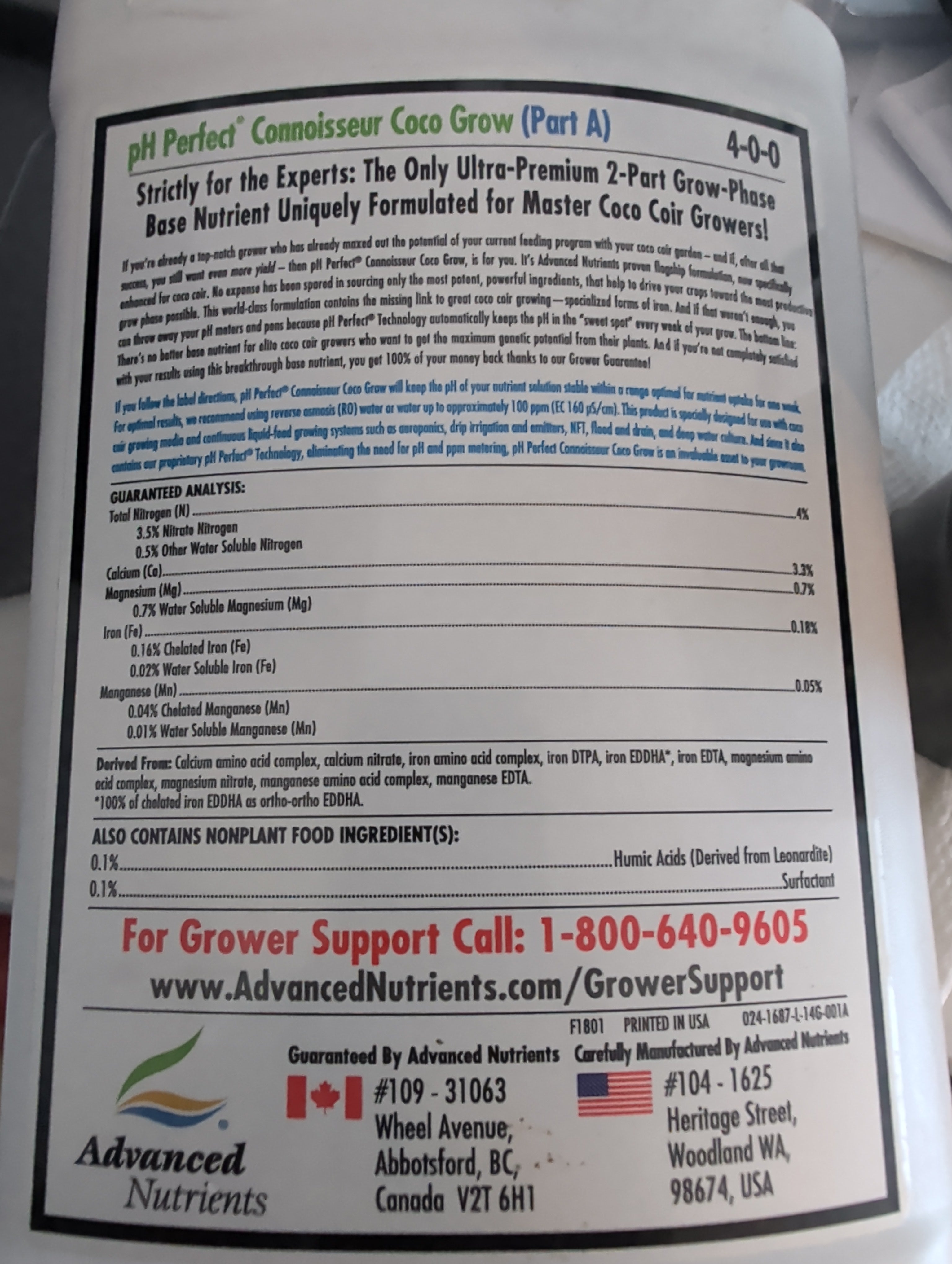 Advanced Nutrients Grow A/ Grow B 1 Liter Bundle with sensizym