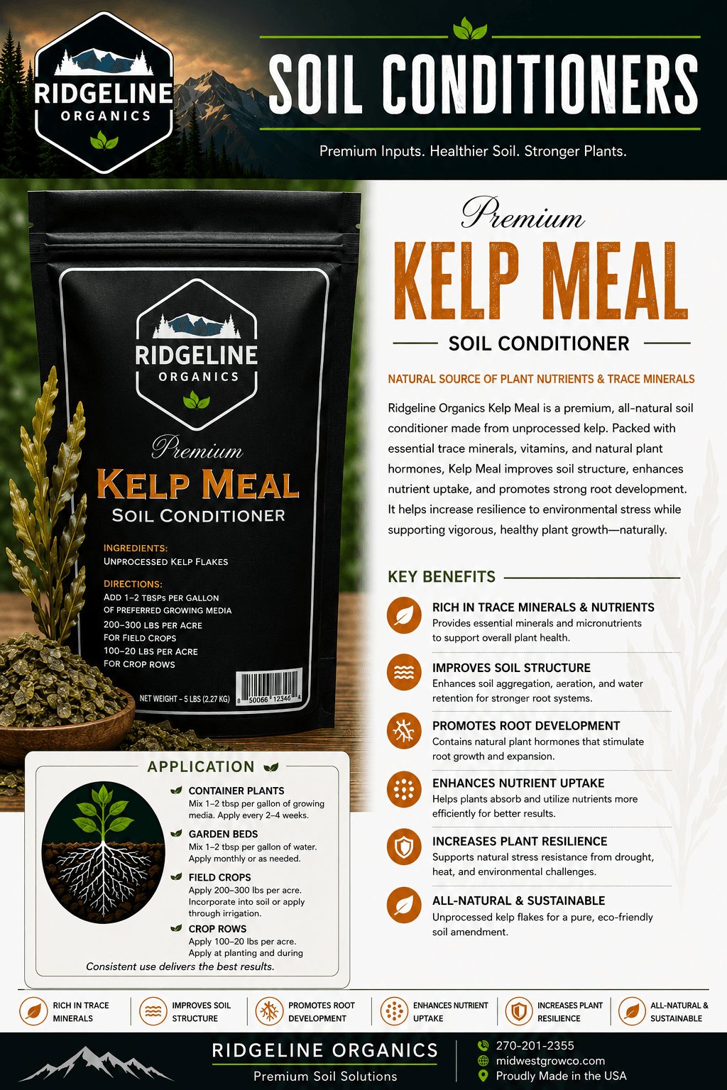 Ridgeline Organics Kelp Meal